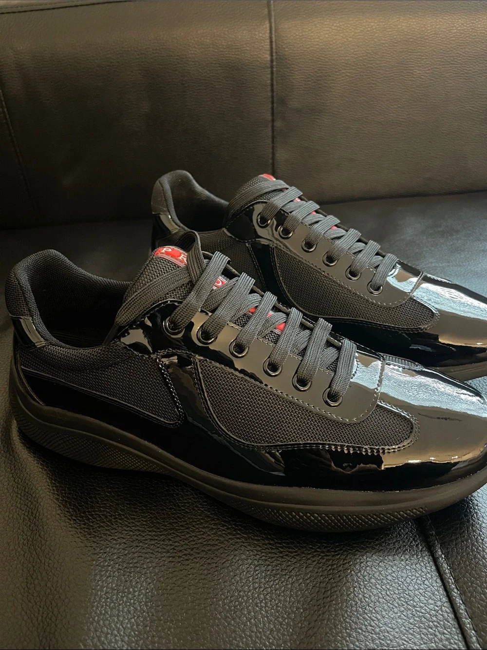 Prada America’s Cup biker fabric sneakers